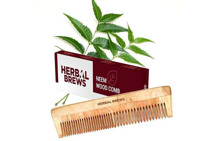 Herbal Brews Neem Wood Comb