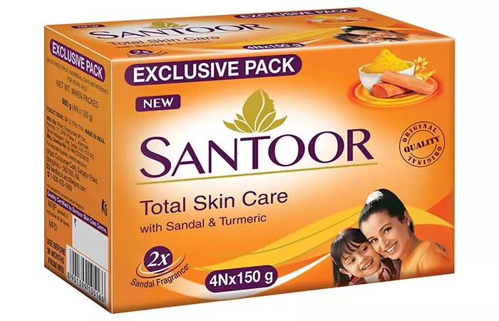 Santoor Total Skin Care With Sandal & Turmeric
