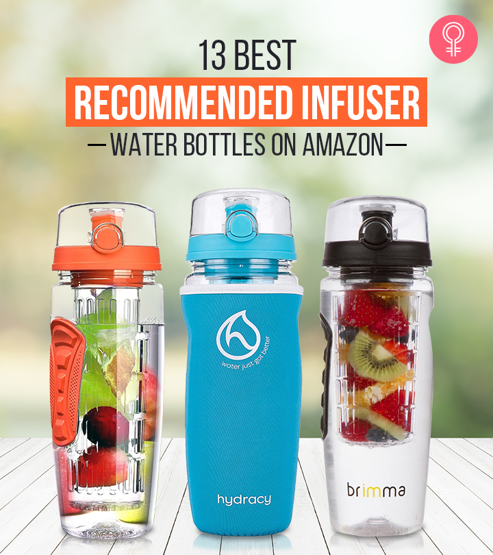 Fruit Infuser Water Bottle With Sleeve BPA Free Anti-Slip Grip & Flip Top Lid Infused Water Bottles for Women & Men Zulay 34oz Capacity Water Infusion Bottle With Cleaning Brush 