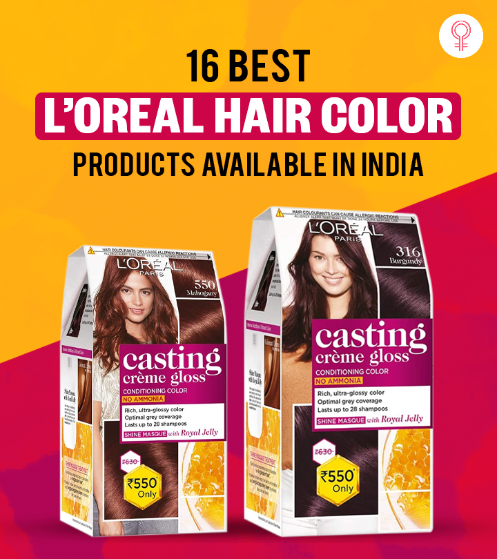 Buy LOreal Paris Excellence Hair Colour Mahogany Brown 55 online at best  price in India  Health  Glow