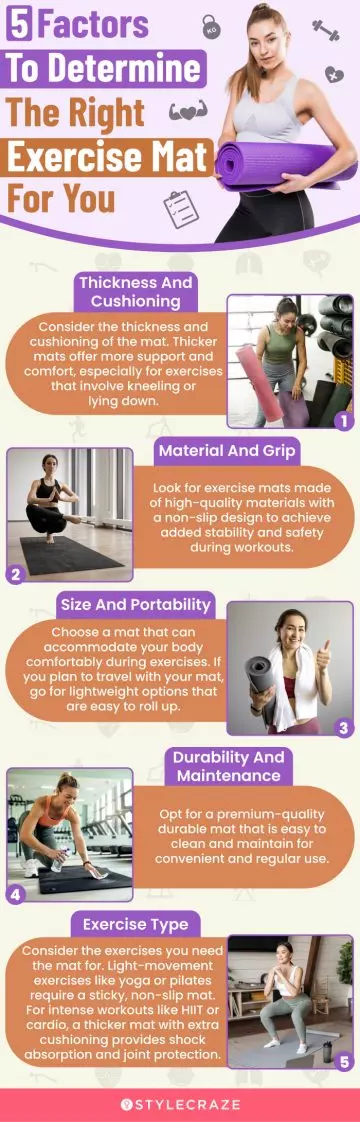  5 Factors To Determine The Right Exercise Mat For You (infographic)