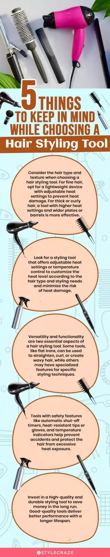 5 Things To Keep In Mind While Choosing A Hair Styling Tool(infographic)