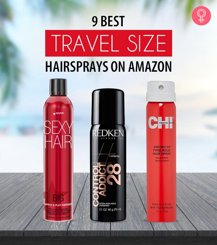 travel size hairspray nearby