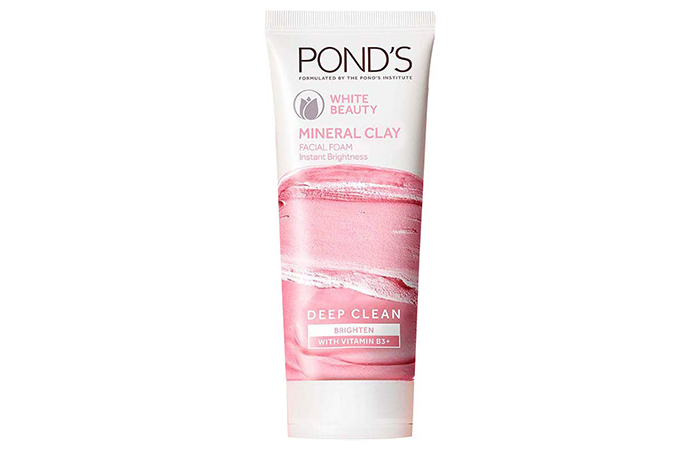 Pond's White Beauty Mineral Clay Facial Foam