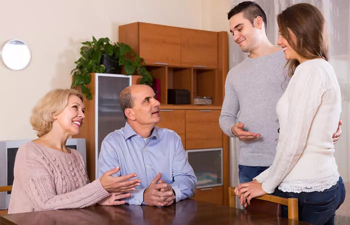 Introducing you to his parents is a sign he is the one for you