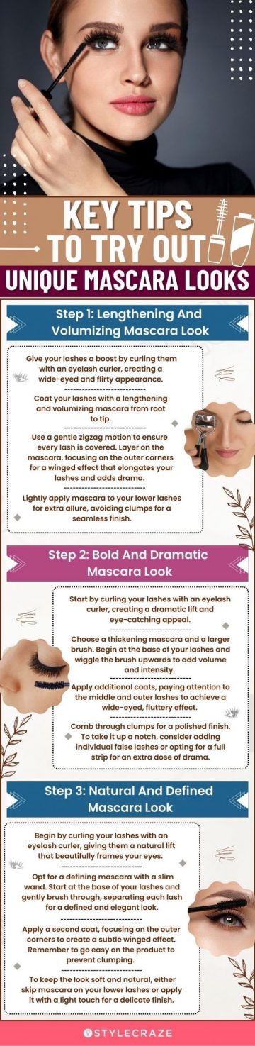 Key Tips To Try Out Unique Mascara Looks(infographic)