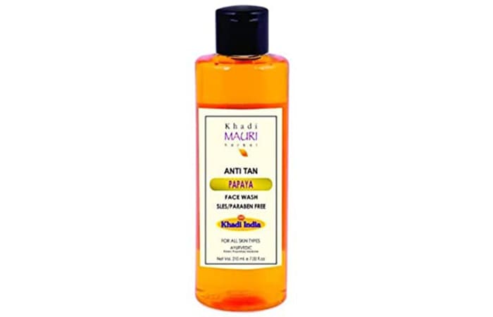 Khadi Mauri Herbal Anti Tan Papaya Face Wash