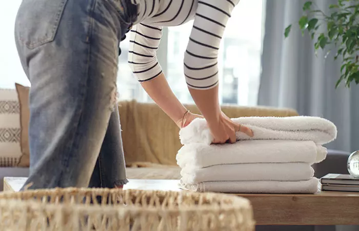 Lay Out Your Clothes On A Towel