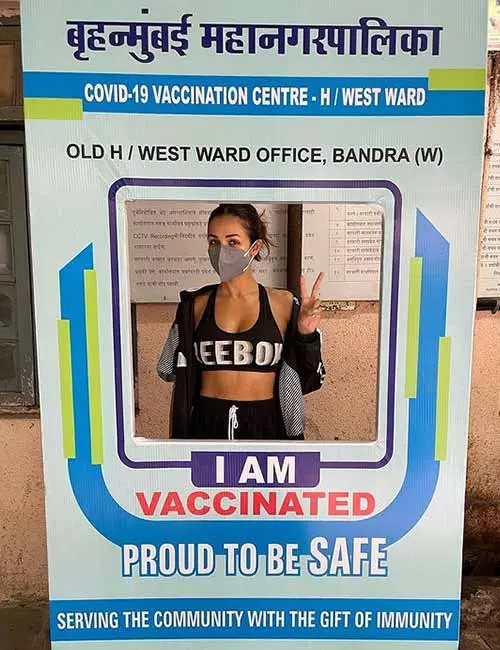 Malaika Arora Was Trolled For Wearing A Sports Bra While Getting Vaccinated