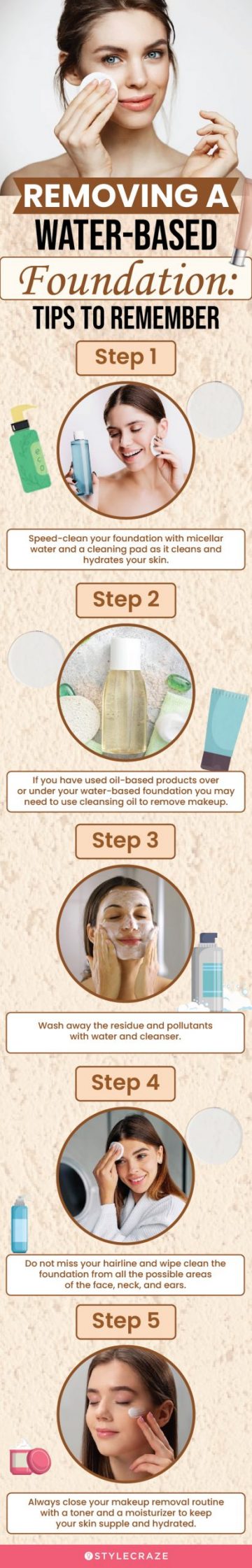 Removing A Water-Based Foundation: Tips To Remember (infographic)