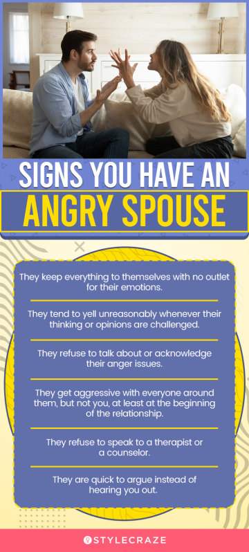 signs you have an angry spouse (infographic)