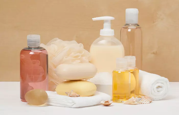 Bath soaps, body wash, and shower gels