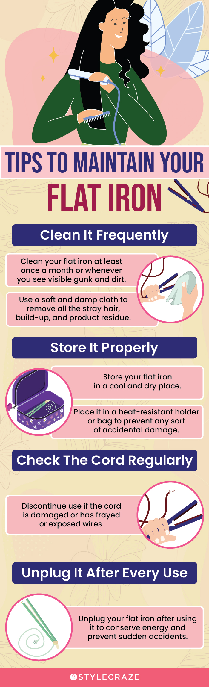 Tips To Maintain Your Flat Iron (infographic)