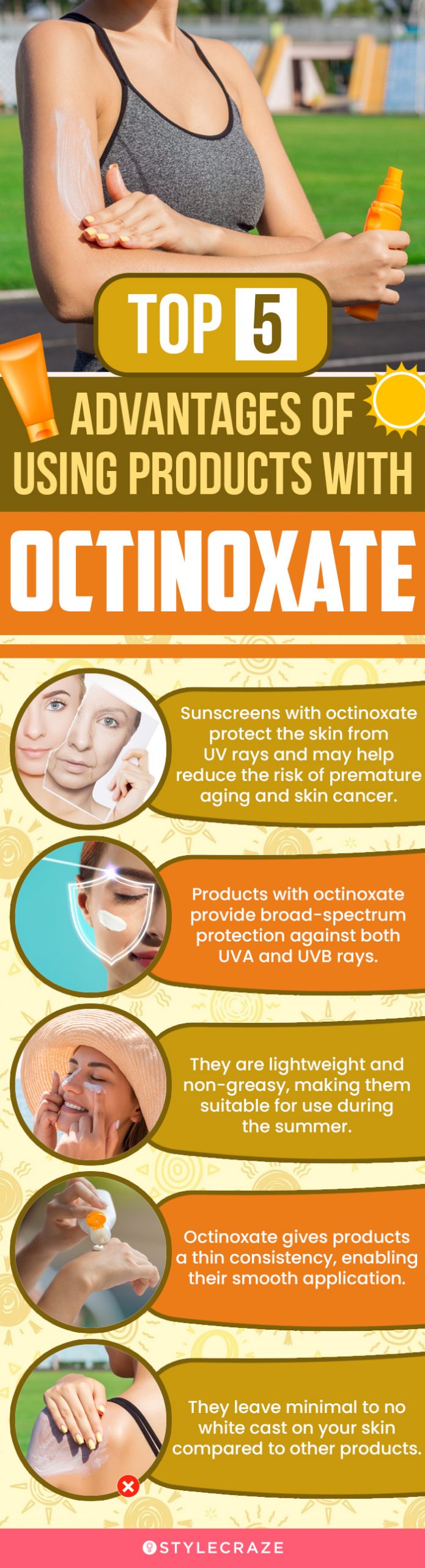 top 5 advantages of using products with octinoxate (infographic)