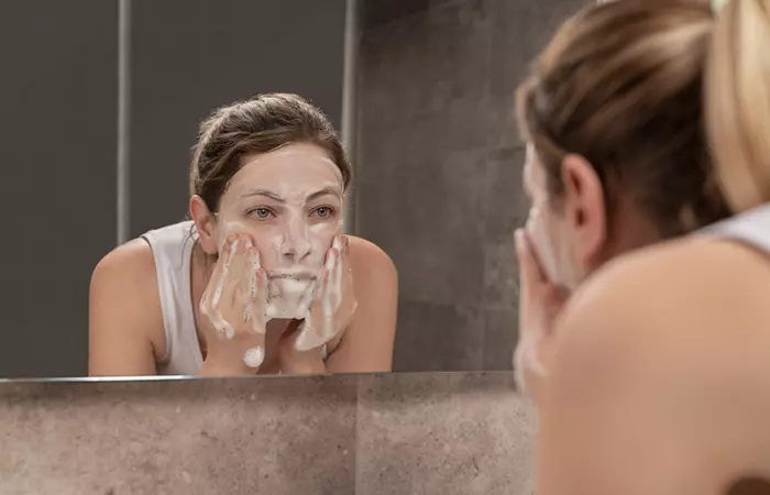 Use A Gentle, Soap-Free Cleanser