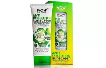WOW Anti Pollution Sunscreen Lotion Skin Shield PM2.5 SPF 40