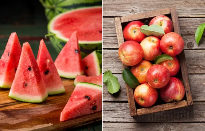 Watermelons And Apples