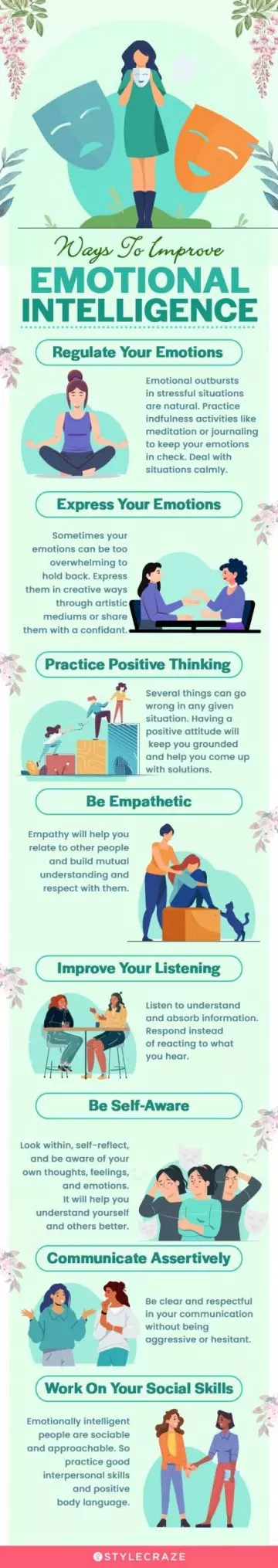 ways to improve emotional intelligence (infographic)