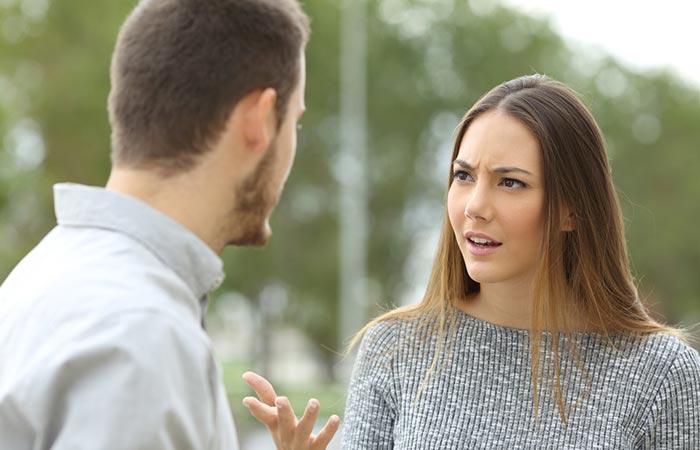 Couple arguing with each other