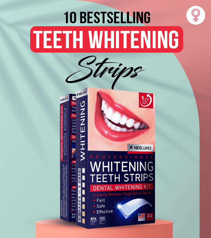 Get sparkling white teeth in minutes with these hydrogen peroxide strips.