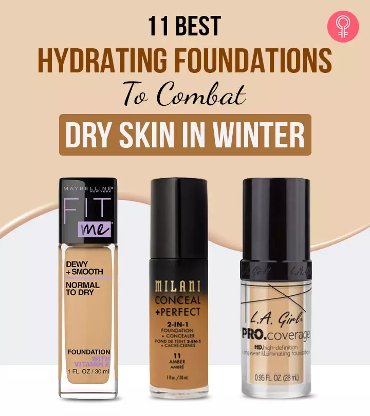 Let your skin glow with these non-greasy, lightweight, and hydrating foundations. 