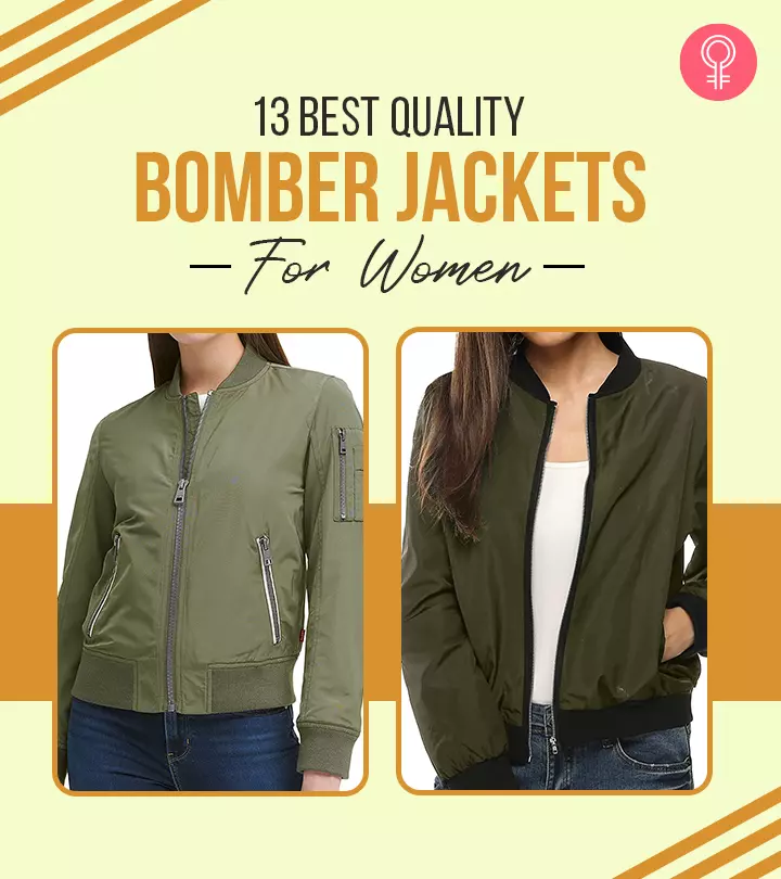 Make any outfit look chic and smart by pairing it up with a bomber jacket.