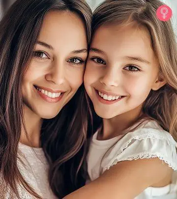 A mom with her daughter