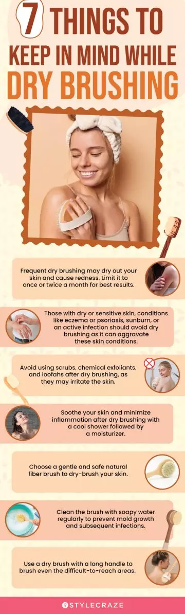 7 things to keep in mind while dry brushing (infographic)