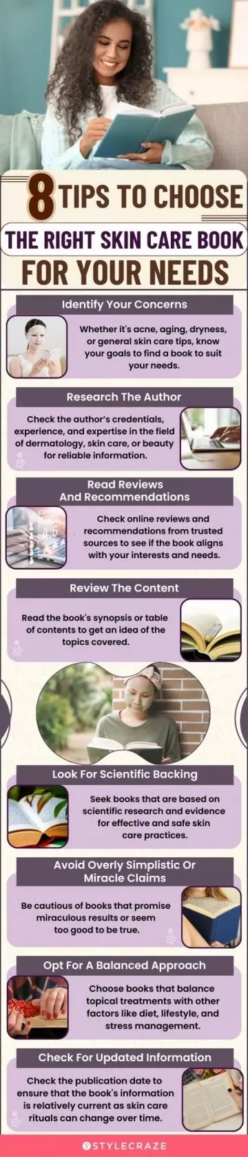 8 Tips To Choose The Right Skin Care Book For Your Needs (infographic)