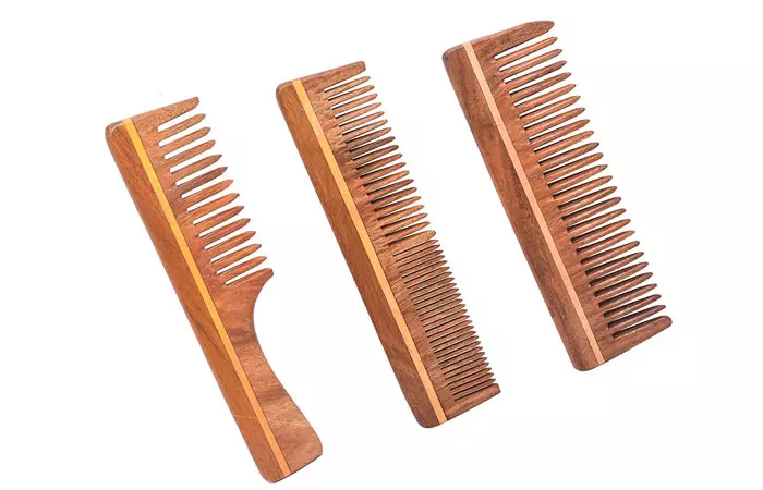 8. Ayan Handmade Neem Wooden Comb