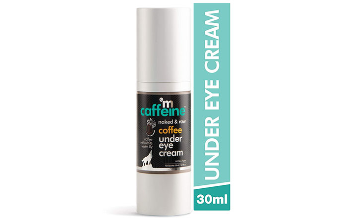 9. MCaffeine Naked &Raw Coffee Under Eye Cream
