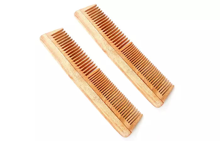 9. Fortive Natural Pure Neem Wood Comb