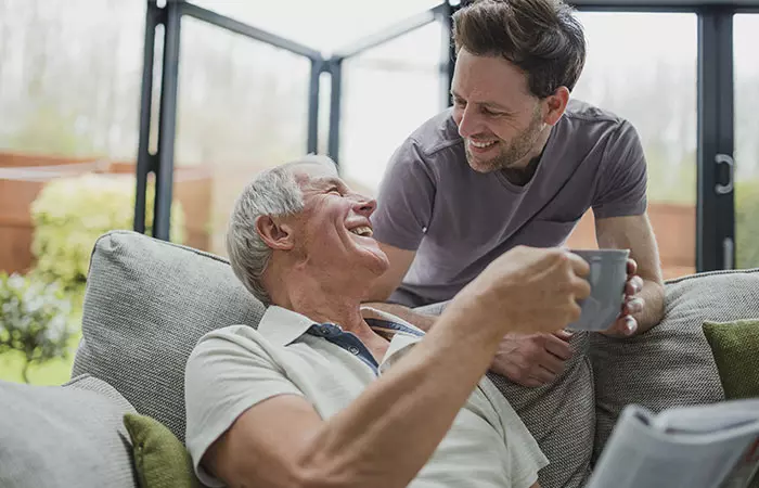 A good bond reflected between a father-in-law and a son-in-law.