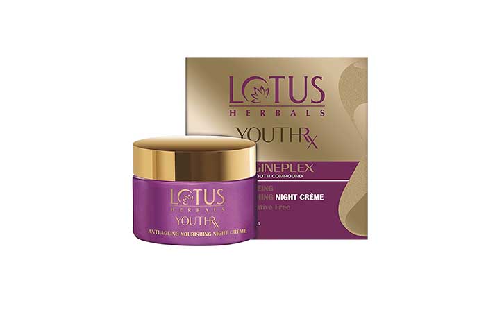 Best Anti-Aging Formula Lotus Herbals YouthRx Anti-Aging Nourishing Night Cream