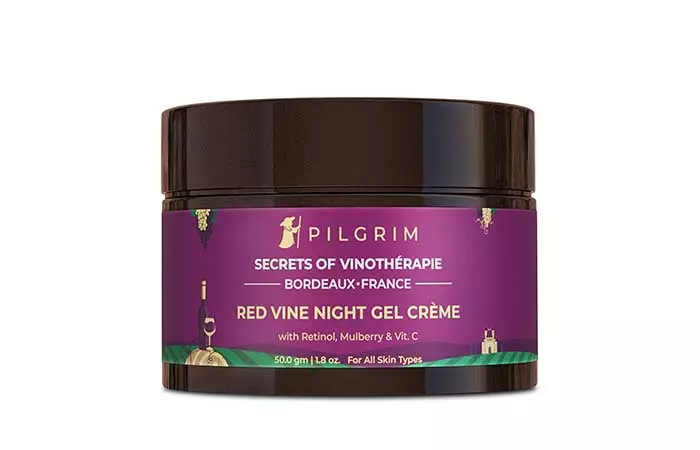 Best Cruelty-Free Formula Pilgrim Red Vine Night Gel Crème