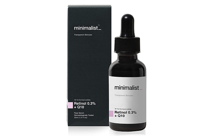 Best Serum For Fine Lines And Wrinkles Minimalist Retinol 0.3% + Q10 Face Serum