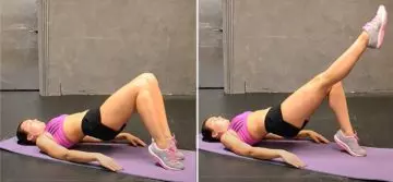 Bridge toe tap is an effective bodyweight hamstring exercise