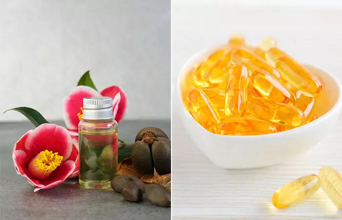 Camellia Oil And Vitamin E Capsule