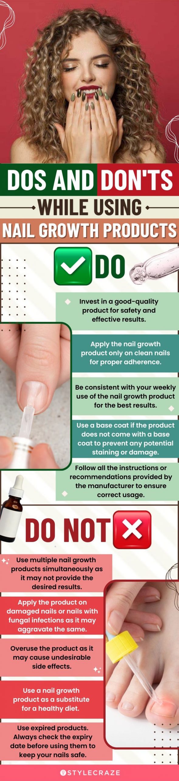 Dos And Don’ts While Using Nail Growth Products(infographic)
