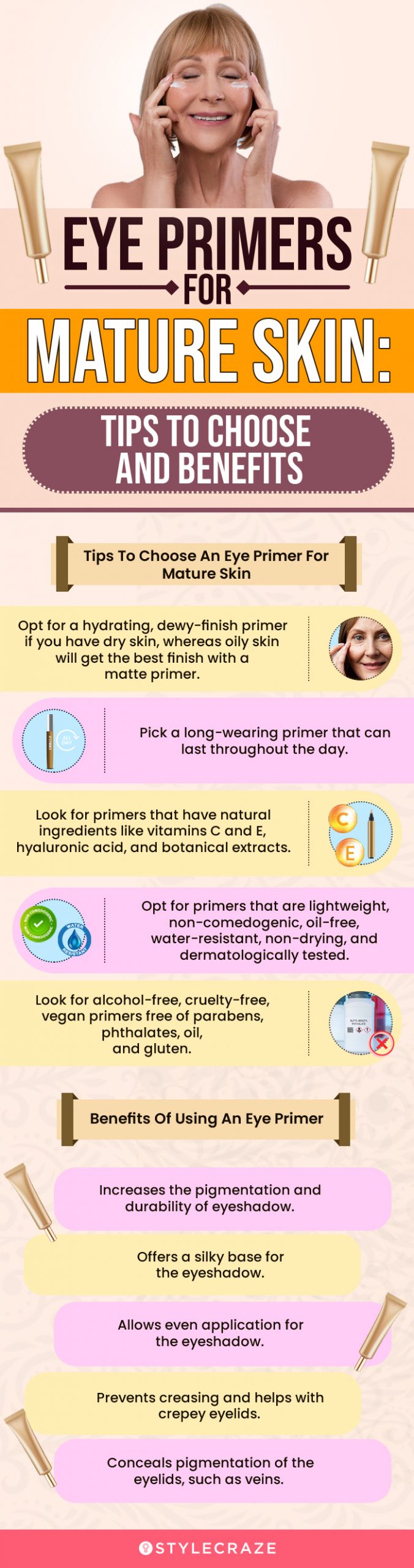 Eye Primers For Mature Skin: Tips To Follow And Benefits