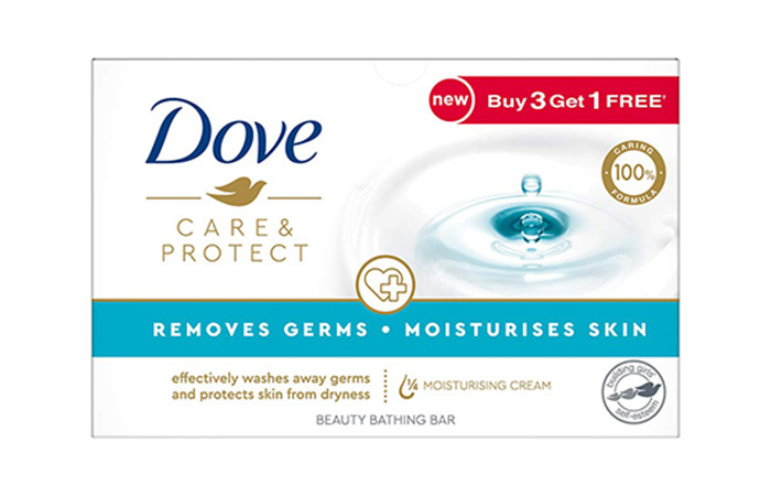 Gentle For Glowing Skin Dove Care & Protect Beauty Bar
