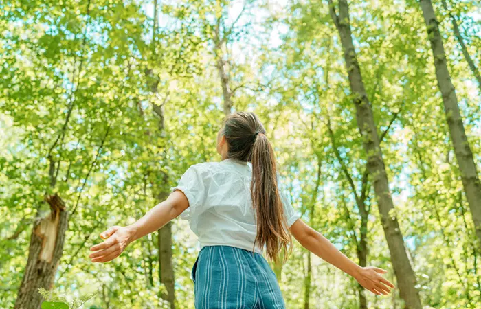 Girl moving on from falling out of love for someone