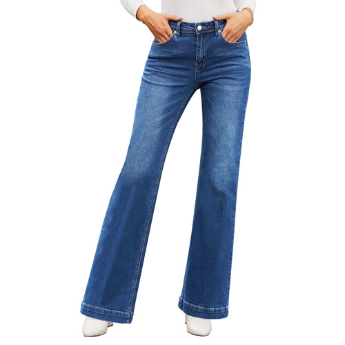 Grapent Womens Flare Jeans