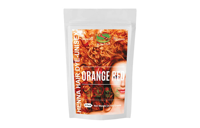 Henna Hair Dye – Orange Red