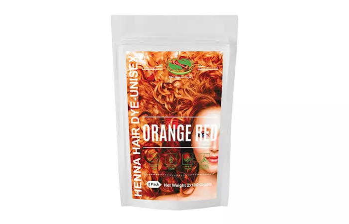 Henna Hair Dye – Orange Red