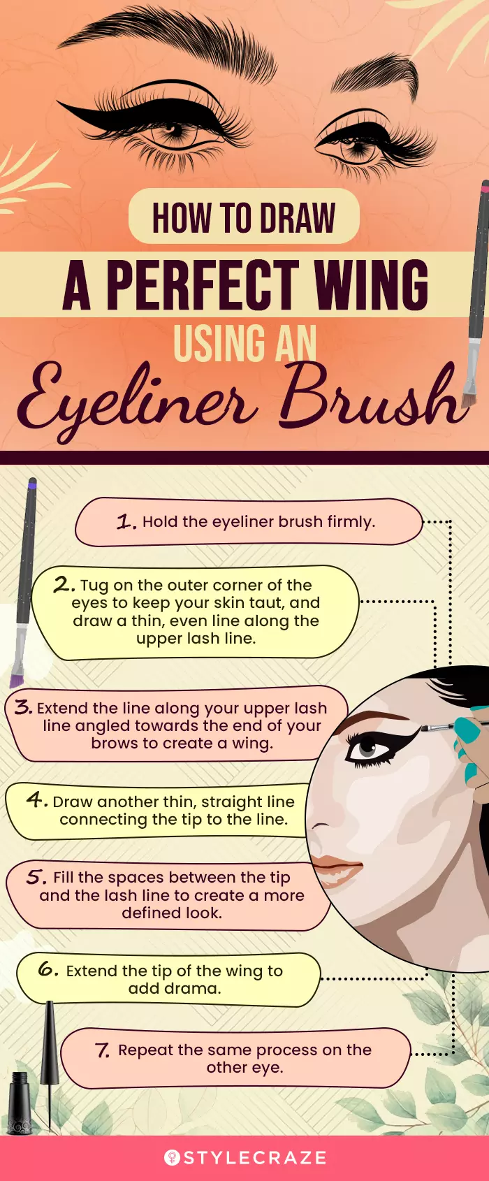 How To Draw A Perfect Wing Using An Eyeliner Brush