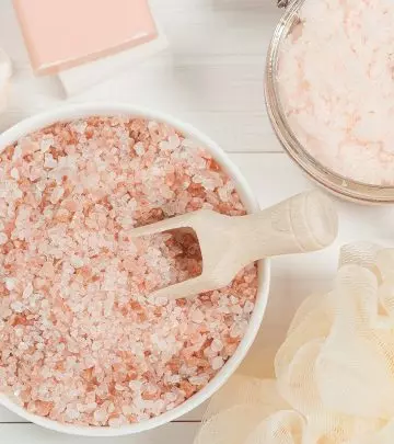 Lip scrub in a glass jar