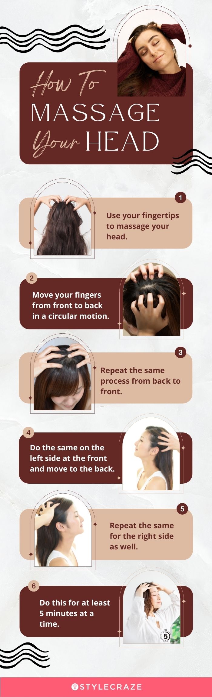 how to massage your head (infographic)