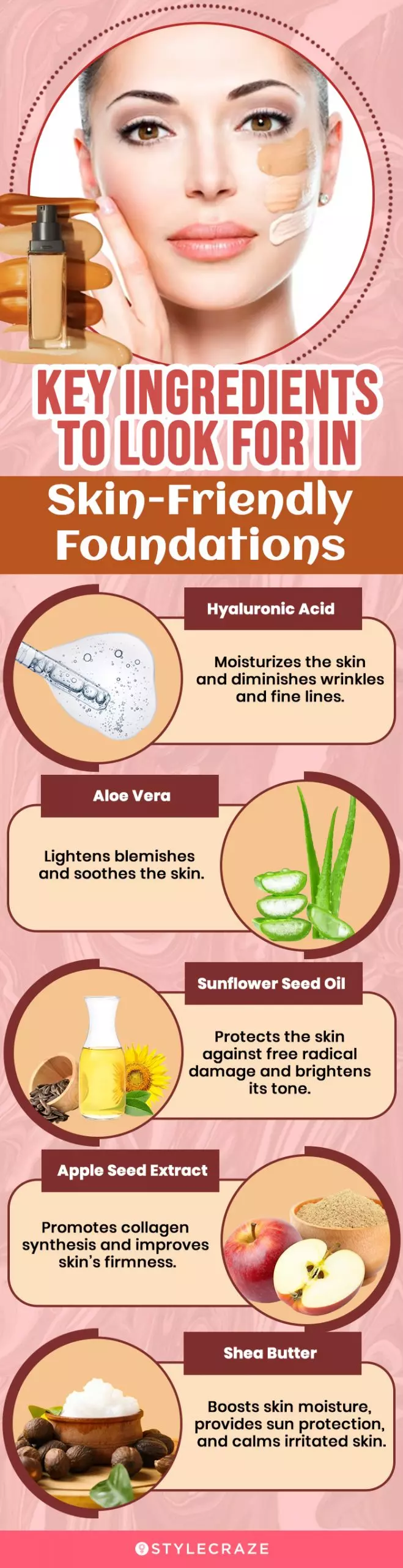  Ingredients To Look For In Skin-Friendly Foundations (infographic)