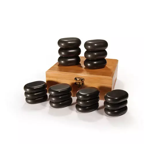 Master Massage 18 Pieces Mini Body Massage Hot Stone Set